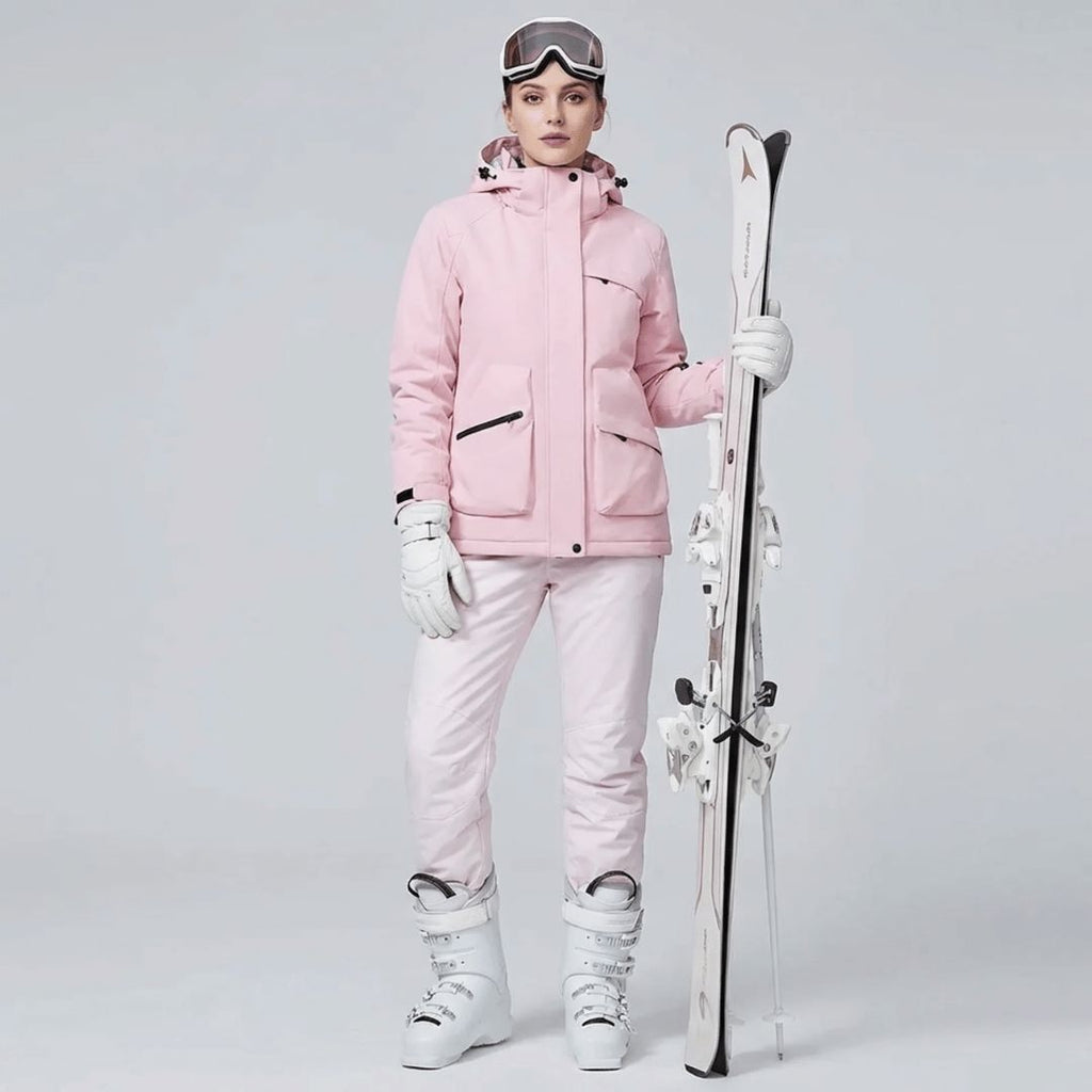 Ensemble de ski femme veste et salopette, vue de face