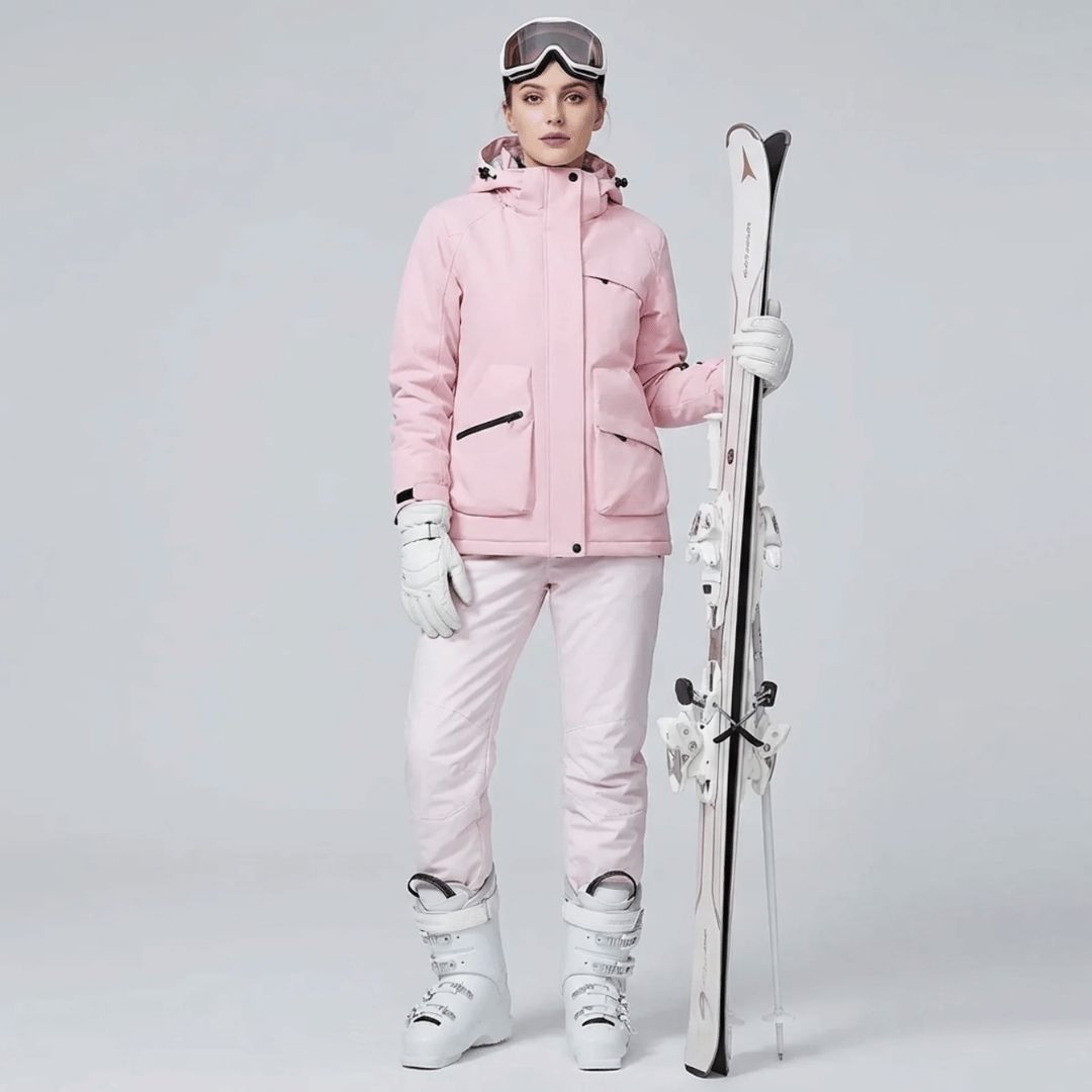 Ensemble de ski femme veste et salopette, vue de face