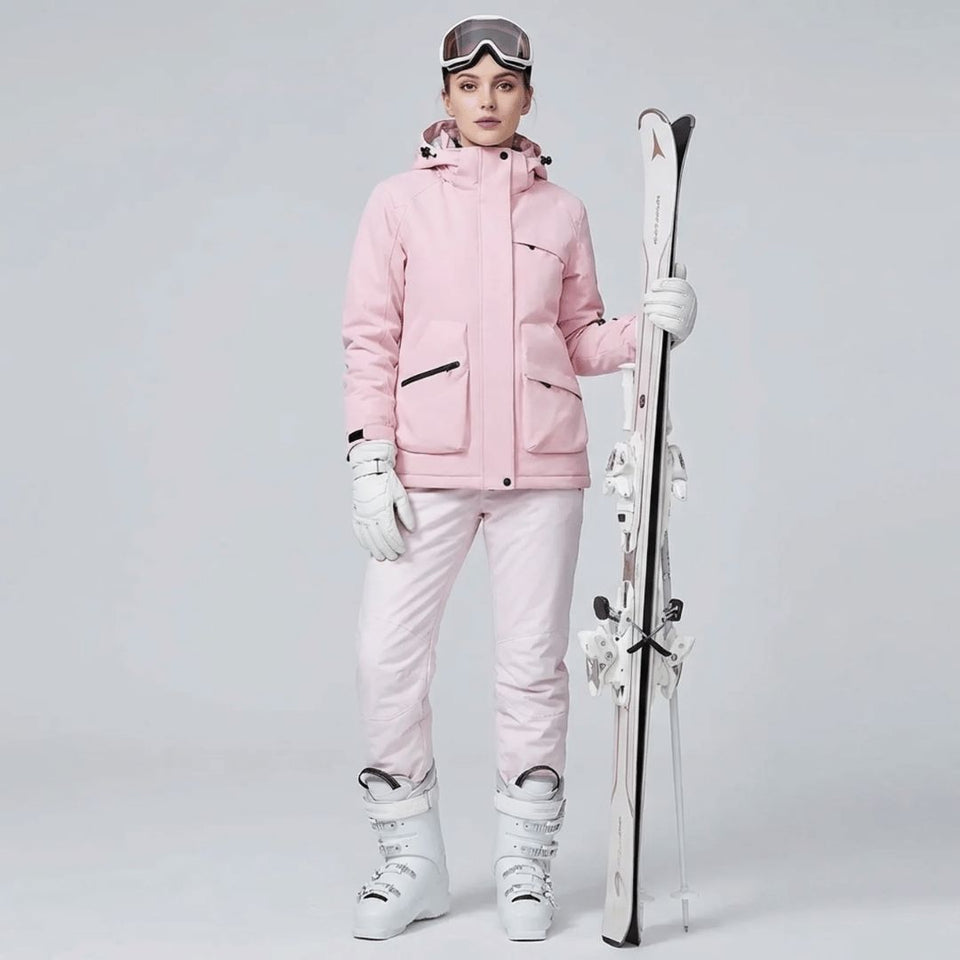 Ensemble de ski femme veste et salopette, vue de face