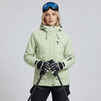 Ensemble de ski femme imperméable, coloris bleu ciel
