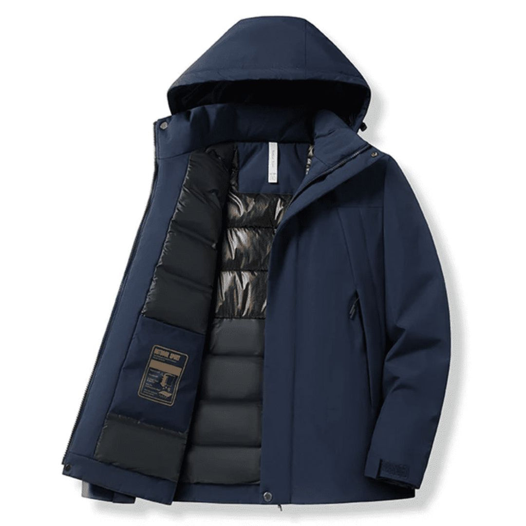 Coloris disponibles de la doudoune impermeable homme