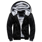 Veste a capuche homme doublee polaire, vue de face