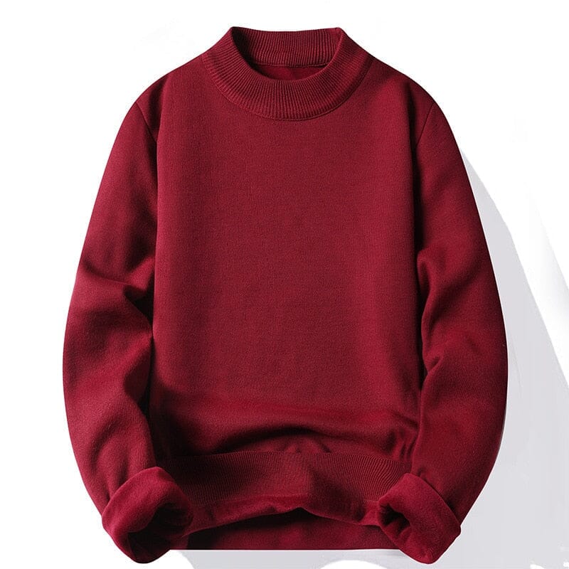 Pull polaire homme coloris orange
