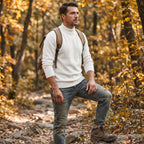 Pull polaire homme col rond - Blanc