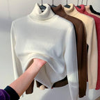 Nuancier des coloris du pull polaire col roulé femme
